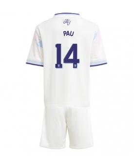 Billige Fotballdrakt Aston Villa Pau Torres #14 Replika Tredjedraktsett Barn 2025-26 Kortermet (med bukser)